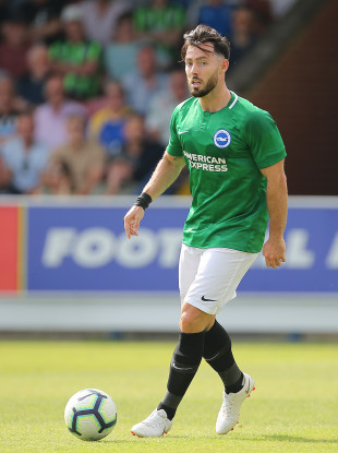 Richie Towell playing for Brighton in a recent pre-season friendly against AFC Wimbledon.