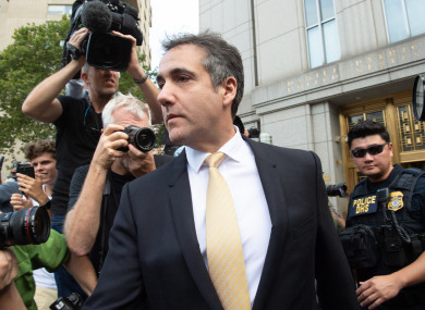Michael Cohen leaves Federal Court after making a plea deal.