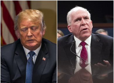 Brennan (r) has felt the wrath of Trump