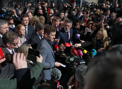 Paddy Jackson was acquitted of charges relating to the alleged rape of a then 19-year-old woman.