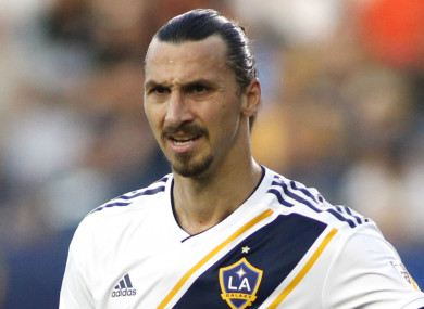 LA Galaxy striker Zlatan Ibrahimovic