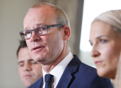 File photo, Tánaiste and Minister for Foreign Affairs and Trade, Simon Coveney with Minister of State for European Affairs, Helen McEntee.