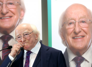 Michael D Higgins launching his re-election campaign on Wednesday.