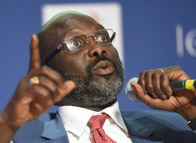 Weah: officially started his presidential term in January of this year.