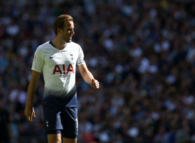 Kane struggled against Liverpool on Saturday.