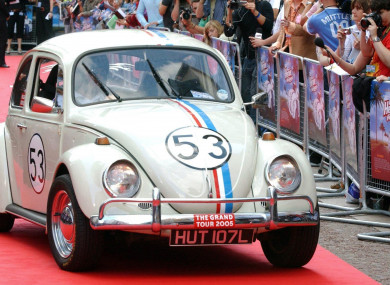 A Volkswagon Beetle at the UK premiere of Herbie: Fully Loaded.