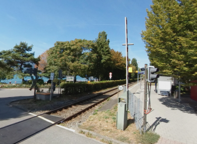 Train tracks at Sipplingen, southern Germany