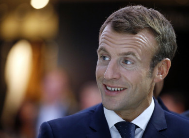 The French President was elected in May 2017.