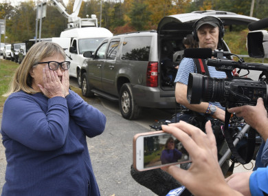 Barbara Douglas talks to the media about her four family members that died.