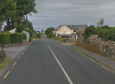 The Inverin to Carraroe road in Galway.