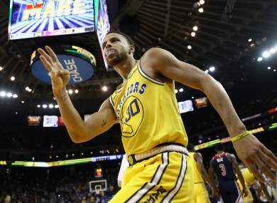 Golden State Warriors guard Stephen Curry