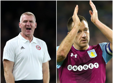 Dean Smith and John Terry.