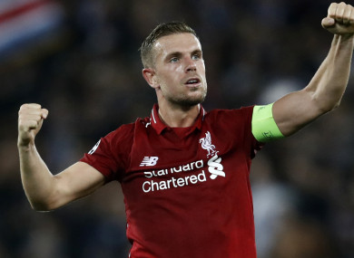 The Anfield skipper has been out for nearly a month out with a hamstring injury.