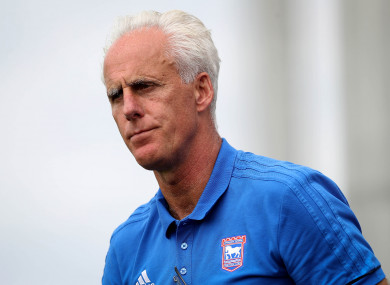 Former Ipswich Town boss Mick McCarthy.