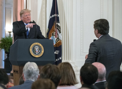 Trump and Acosta