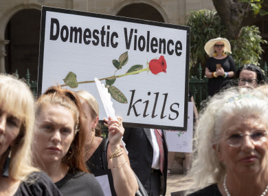 Rallies against domestic violence have taken place around the world, the Red Rose rally was held in Australia last month.