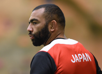 Japan's Michael Leitch.
