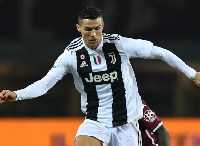 Juventus forward Cristiano Ronaldo
