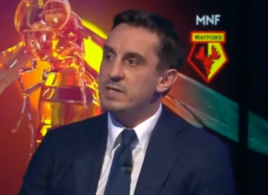 Gary Neville discussed a conversation he had with Sterling about treatment from fans and media on Monday night.