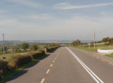 A stretch of road along the N25.