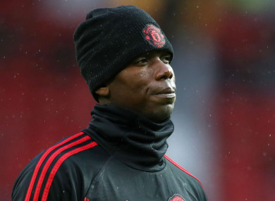 Manchester United midfielder Paul Pogba.