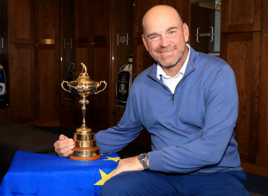 European Ryder Cup captain Thomas Bjorn.