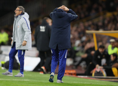 Chelsea's manager Maurizio Sarri.