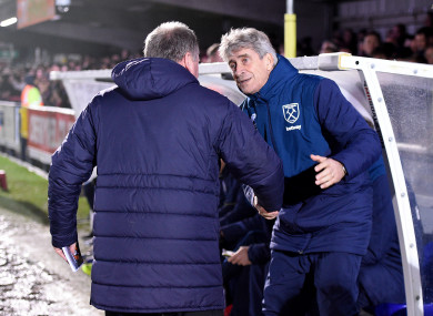 Pellegrini after the game.