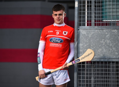 Darragh Fitzgibbon at today's AIB GAA club championships media day in Croke Park.