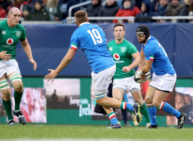 McKinley on the attack against Ireland in Chicago.
