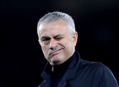 Jose Mourinho (file pic).