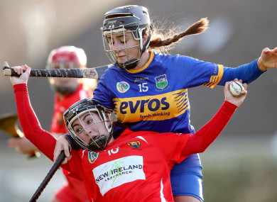 Tipperary's Laura Loughnane and Amy O'Connor of Cork.