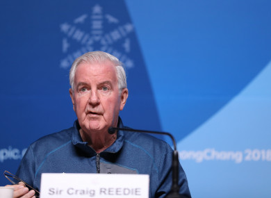 WADA president Craig Reedie.