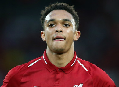 Trent Alexander-Arnold has paid the price for playing through injury against Brighton last weekend.