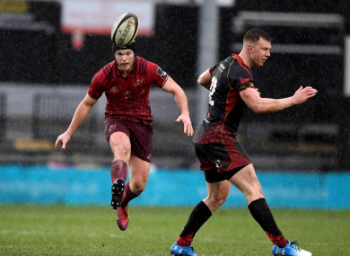 Tyler Bleyendaal during yesterday's clash with the Dragons.