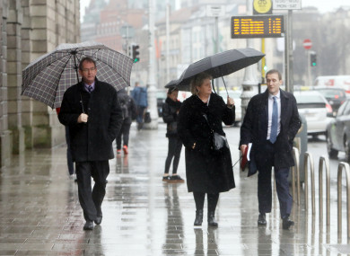 Former CEO of the Rehab group, Angela Kerins, arrives at the Four Courts (March 2018).