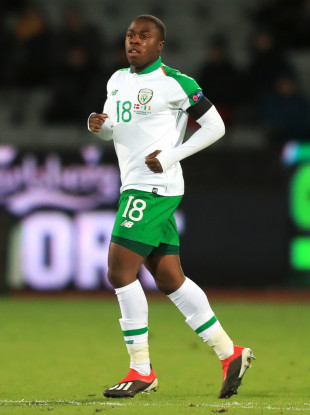 Michael Obafemi made his senior debut for Ireland against Denmark in November.