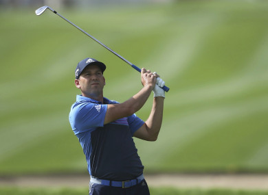 Sergio Garcia competing in Dubai last month.