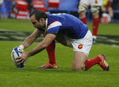 Morgan Parra in action for France in their Six Nations clash with Wales.