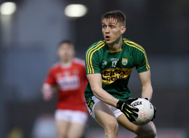 Killian Spillane in action for the Kerry U21s in 2017.
