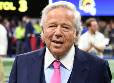 New England Patriots owner Robert Kraft.