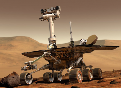 The rover landed on Mars in 2004.