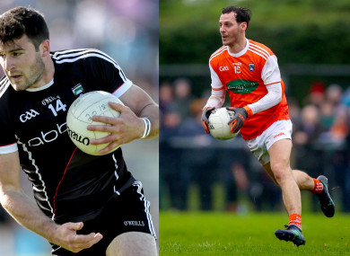 Sligo's Pat Hughes (left) and Jamie Clarke are both handed one-match suspensions by the GAA for their dismissals last weekend.