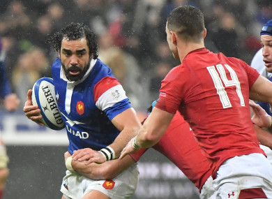 Yoann Huget has retained his place in spite of that mistake against Wales.