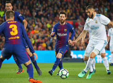 The first leg of the tie will take place at Camp Nou.
