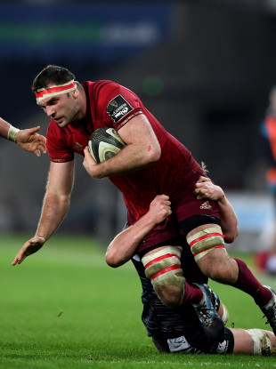 Beirne carries Munster forward during Friday's win.
