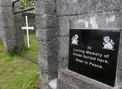 The grounds where the unmarked mass grave containing the remains of infants who died at the Bon Secours mother-and-baby home in Tuam Co Galway from 1925-1961 rests.