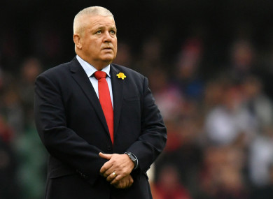 Wales head coach, Warren Gatland.
