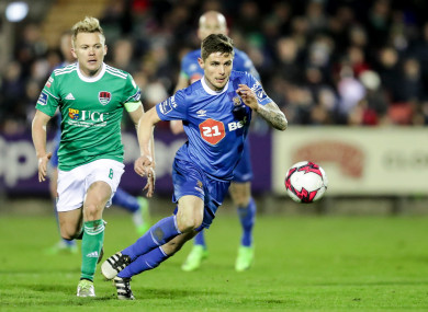 Holohan playing for Waterford against Cork City last season.