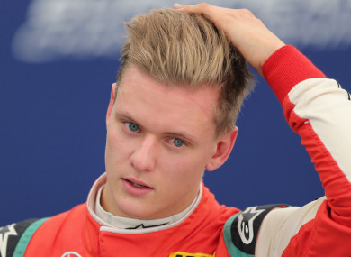 Mick Schumacher, son of F1 legend Michael (file pic).